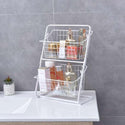 Stainless Steel Countertops Multilayer Spice Rack Fruit Kitchen Storage Kitchen Storage Rack