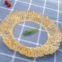 Creative Tree Pattern Glass Fruit Plate Gold Plating Plate