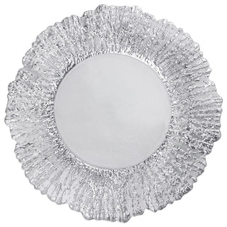 Buy white Creative Tree Pattern Glass Fruit Plate Gold Plating Plate