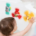 Spinning Top Baby Sucker Top Toy Creative Bath Swimming Water Toys Sucker Suction Cup Fun Game Baby Teether Toys