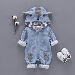 Buy light-blue New Baby Clothing Newborn Clothes Spring and Autumn Romper Climbing Clothes