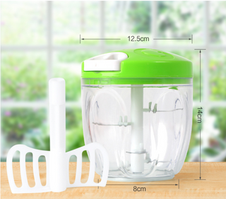 Buy green900ml Multifunction Speedy Design Vegetable Fruit Twist Shredder Manual Meat Grinder Chopper Garlic Cutter