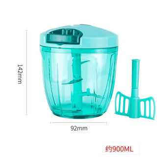 Buy blue900ml Multifunction Speedy Design Vegetable Fruit Twist Shredder Manual Meat Grinder Chopper Garlic Cutter