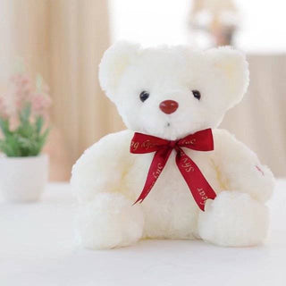 Buy white Plush toy teddy bear glowing bear doll creative gift