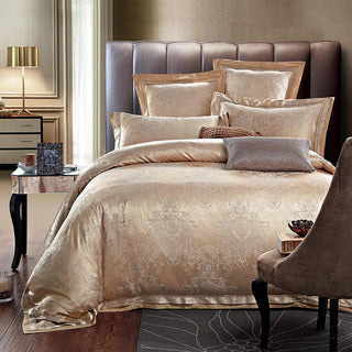 Buy light-brown 4-Piece Set Of European-Style Luxury Light Luxury Bedding