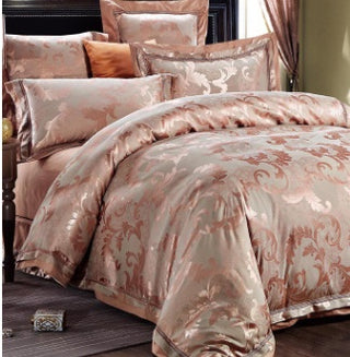 Buy wealth-blossom 4-Piece Set Of European-Style Luxury Light Luxury Bedding