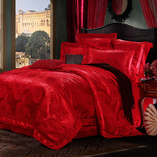 Buy glass-time 4-Piece Set Of European-Style Luxury Light Luxury Bedding