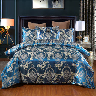 Home Textile European-Style Satin Jacquard Bedding Kit