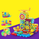 Electric Gears 3D Model Building Kits Plastic Brick Blocks Educational Toys for Kids