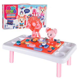 Buy base-pink Puzzle assembling building block toys