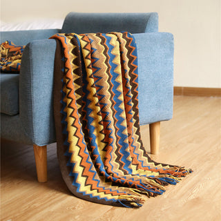 Buy coffee Bohemian Sofa Blanket Cross Border Knitting Blanket Office Nap Blanket Air Conditioning Blanket