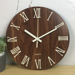 Buy 2style Glow In The Dark Wood Wall Clock Luminous Needle Wall Glitter Clock Modern Design Hanging Home Decor Clocks For Living Room