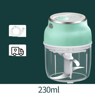 Buy 230ml Portable Electric Mini Garlic Cutter Masher Vegetable Fruit Meat Food Chopper Grinder