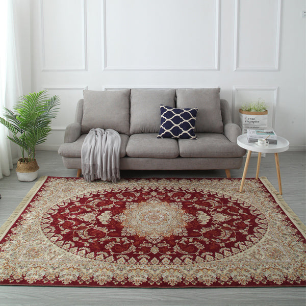 Persian Ethnic Style Retro Living Room Carpet Bedroom Bedside Household Tapestries Wholesale European Tassel Floor Mats Custom