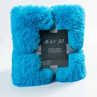 Buy sky-blue Background Blanket Pv Velvet Double Layer Blanket