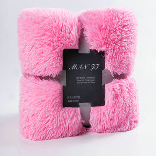 Buy pink Background Blanket Pv Velvet Double Layer Blanket