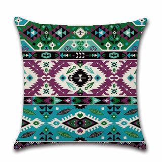 Buy green Cushion Covers Square Decorative Pillow Covers Cotton Linen Datura Throw Pillow Covers Set of 4 Cushion Covers 18x18 inch,