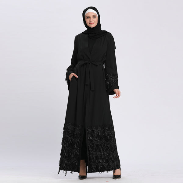 Dress Cardigan Dubai Robe Dress Sequins