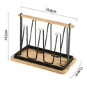 Wrought Iron Drain Cup Holder Household Cup Holder With Tray Cup Storage