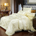 Satin Jacquard Three-Piece Fitted Sheet Set Bedding Set