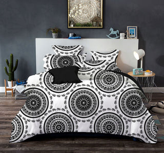 Buy white Bohemian Ethnic Style Bedding Kit