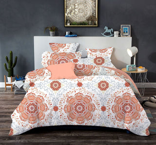 Buy orange Bohemian Ethnic Style Bedding Kit