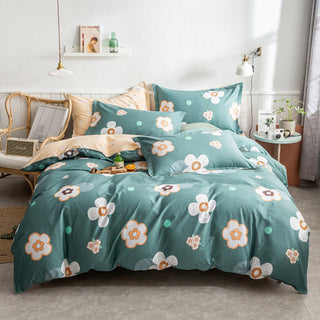 Buy happy-event-in-flower-field Pure Cotton Bed Linen And Duvet Cover 40S Hotel Bed Linen Set