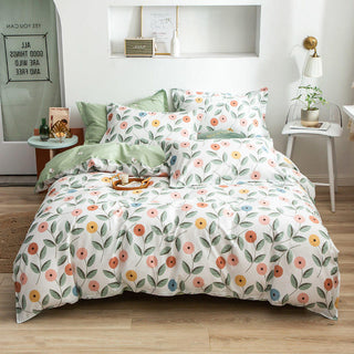 Buy flowery Pure Cotton Bed Linen And Duvet Cover 40S Hotel Bed Linen Set