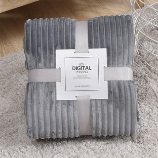 Buy light-grey Blanket Yoga Pure Color Cover Blanket Coral Fleece