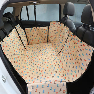 Buy beige Dog Car Mats, Dog Mats, Golden Retriever Pet Dog Cushions, Rear Car Mats, Waterproof And Dirt-Resistant Car Pet Seat Covers