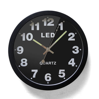 Buy black Luminous wall clock living room