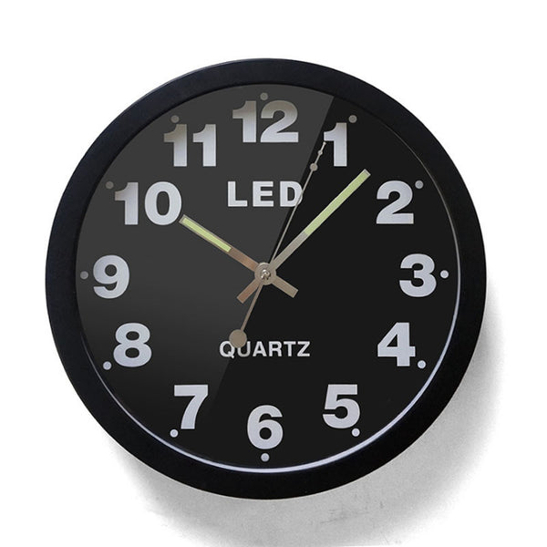 Luminous wall clock living room