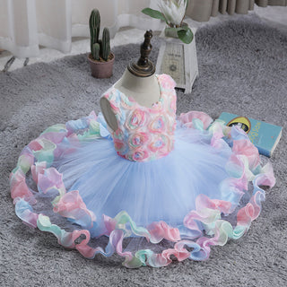 Buy dark-blue European And American Girls Dress Skirt European and American girls dress skirt