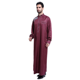 Buy wine-red Men&#39;s Robe Apparel Middle Eastern Arab Robe