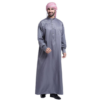 Buy dark-grey Men&#39;s Robe Apparel Middle Eastern Arab Robe