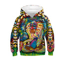 Digital Printed Children's Hooded Sweater For Kids