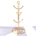 Golden Mug Cup Holder Dining Table Kitchen Simple Tree-shaped Cup Holder