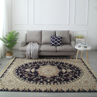 Buy b-black-rice Persian Ethnic Style Retro Living Room Carpet Tapestry Wholesale European Style Tassel Floor Mat