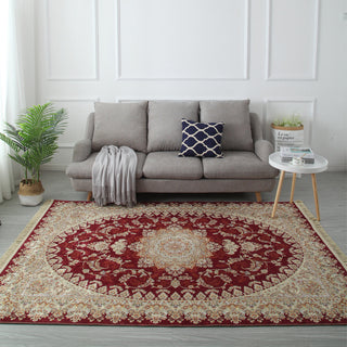 Buy b-red Persian Ethnic Style Retro Living Room Carpet Tapestry Wholesale European Style Tassel Floor Mat