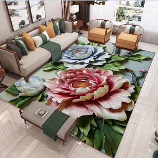 Buy 5style Floral Printing And Dyeing Carpet Floor Mats Living Rroom Coffee Table Sofa Carpet