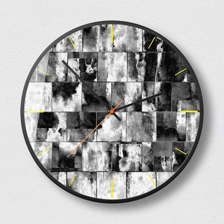 Buy mysterious-black-14inchb Abstract Art Wall Clock Creative Fashion Decoration Clock Wall Clock For Bedroom And Living Room Wall Clock