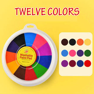 Buy 12colors New Hot Selling Kindergarten Finger Print Mud Non-toxic Washable Pigment