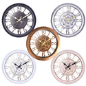 European Retro Wall Clock Home Round Clock 11 Inch Living Room Clock Creative Wall Clock Quartz Clock