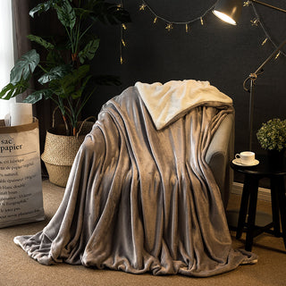 Buy silver-gray Thicken Blanket Sofa Cover Blanket