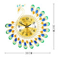 Peacock Wall Clock Living Room Clock Watch Decoration Wall Clock Quartz