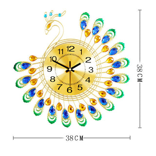 Buy peacock Peacock Wall Clock Living Room Clock Watch Decoration Wall Clock Quartz