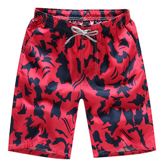 Buy red Mens Quick Dry Swim Shorts