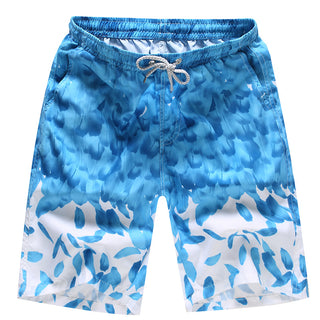 Buy light-blue-feathers Mens Quick Dry Swim Shorts