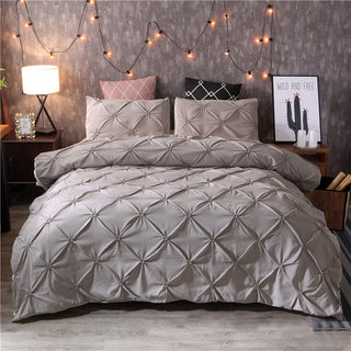 Buy grey Craft Home Textiles Plain Color Solid Color Duvet Cover Bedding