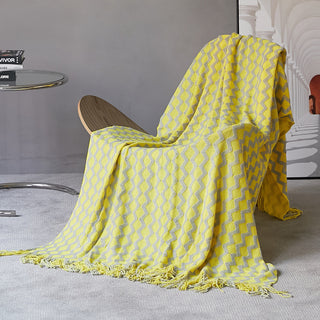 Buy gold-yellow Blanket Summer Office Air Conditioning Blanket Nap Blanket Small Blanket Customization